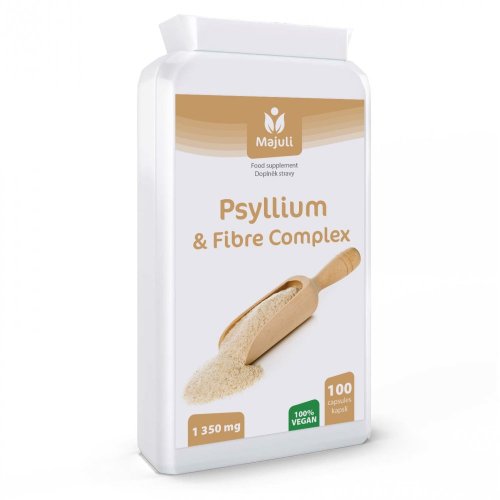 Majuli Psyllium a vláknina komplex 1350 mg 100 kapsúl VEGÁN