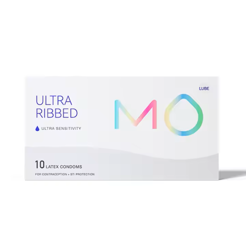 MO Ultra Ribbed - Extra bordázott óvszerek (10 db)