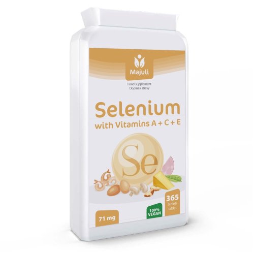 Majuli Selen s Vitaminy A + C + E 365 tablet VEGAN