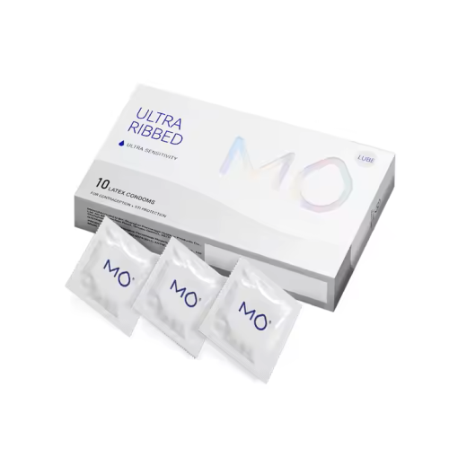 MO Ultra Ribbed - Extra bordázott óvszerek (10 db)