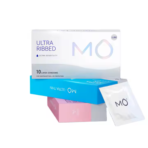 MO Ultra Ribbed - Extra bordázott óvszerek (10 db)