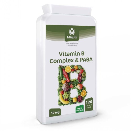Majuli B Komplex (8 vitamínů B) & PABA 120 kapslí VEGAN