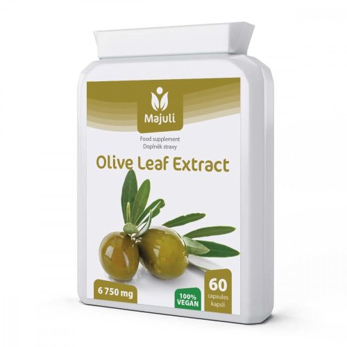 Majuli Extrakt z Olivových listov 6750 mg 60 kapsúl VEGAN